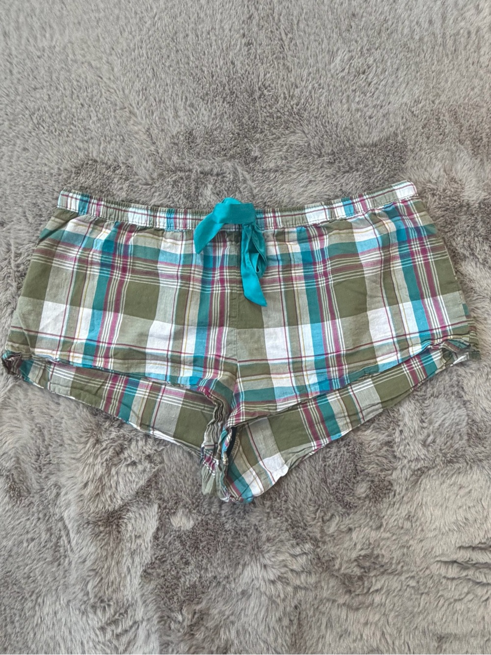 Secret Treasures Plaid Lounge Shorts